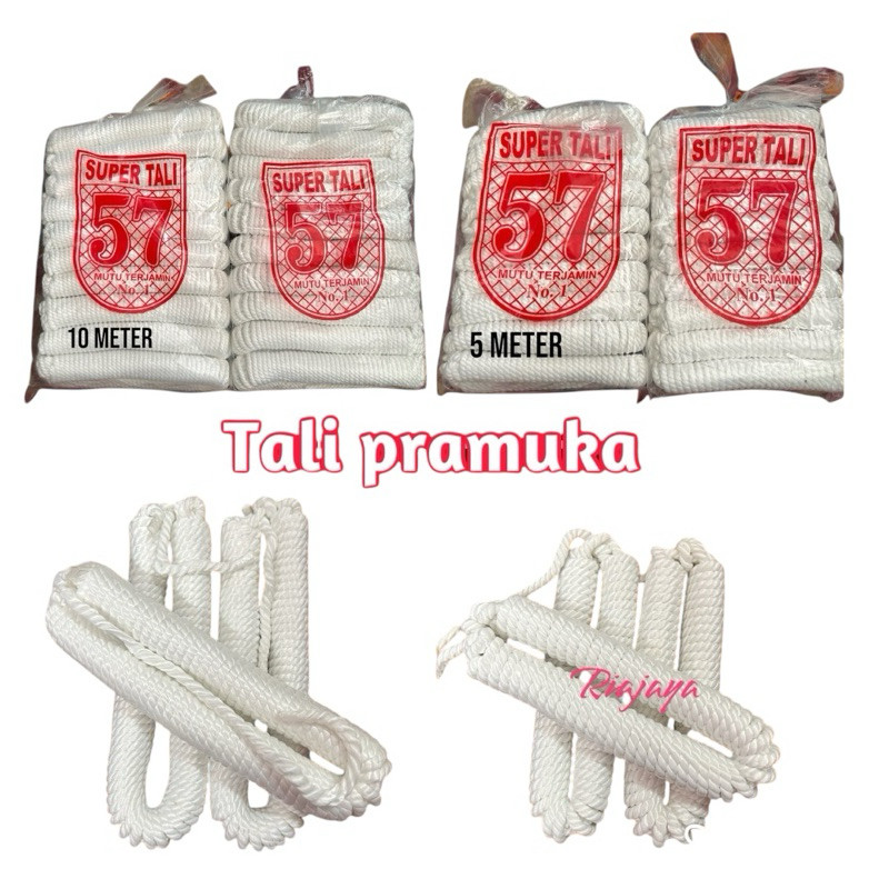 

TALI Pramuka Tali Marlon Tali putih 5 meter 10 meter Tali Tambang