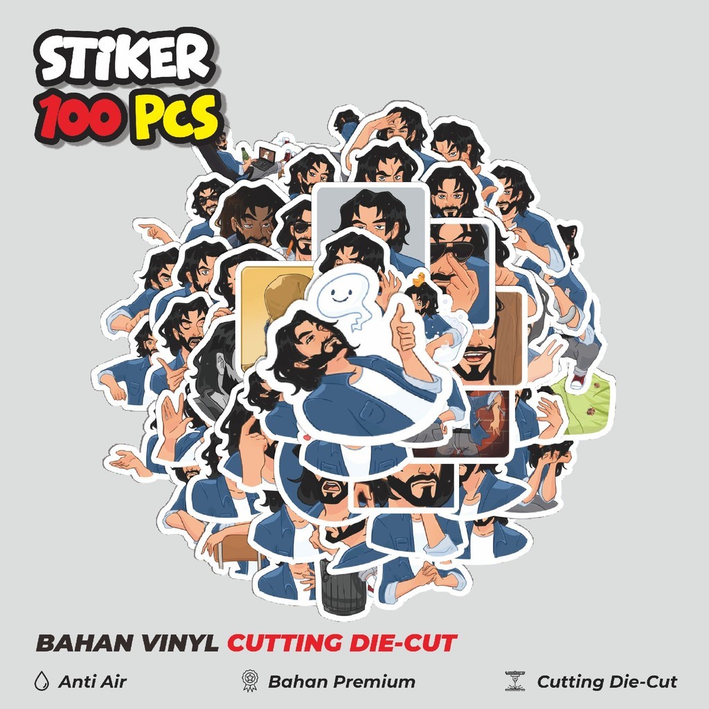 

Stiker Cutting Pack Funny Character Edward The Actor Isi 100Pcs Series Aesthetic Lucu Keren Untuk Koper Bahan Vynil