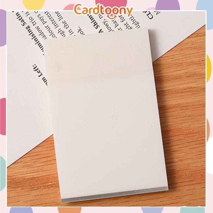 

Sticky Notes Transparan Memo Tempel Bening Tahan Air - Panjang Kecil
