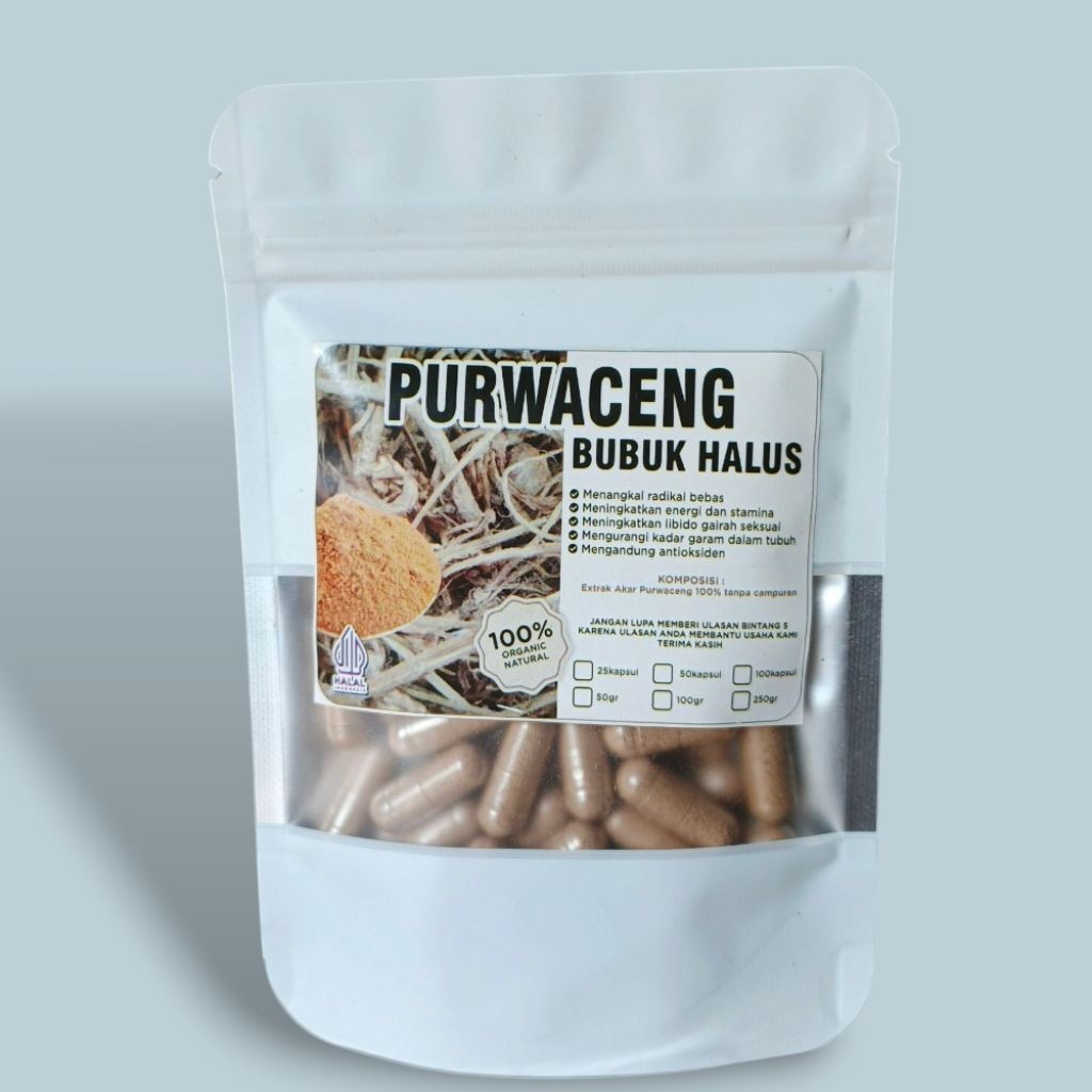 Kapsul herbal purwaceng purwoceng alami penambah stamina