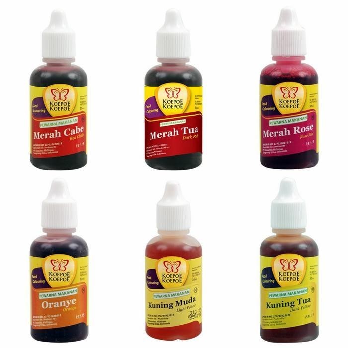 

KOEPOE Pewarna Makanan 30ml (1pcs) / KOEPOE Pewarna Makanan 30ml - Banyak Varian - AMY