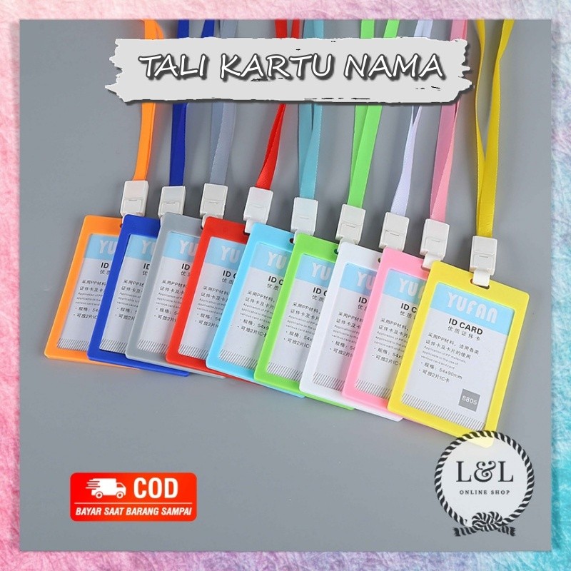 

Gantungan Name Tag ID Card Holder Lanyard Pods Tanda Pengenal Kalung Tali Tempat Kartu Nama Kartu Akses