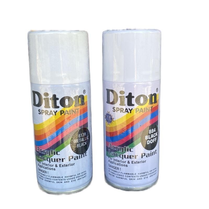 Pilox Diton 150cc Cat Semprot - Pylox Warna Hitam Metalik Doff Putih Clear Gloss Merah Maroon Red Bl