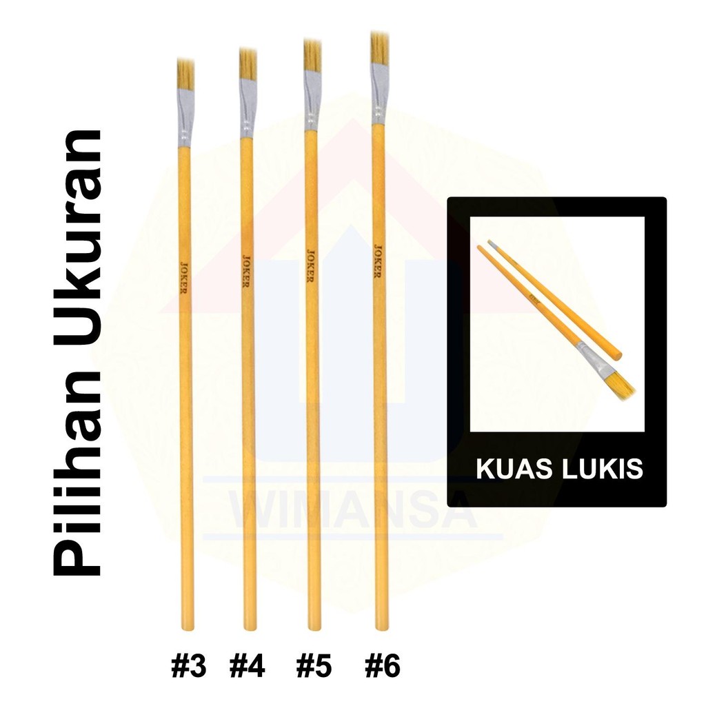

KUAS LUKIS 5" JOKER KUAS LUKIS JOKER - BRUSH KUAS CAT