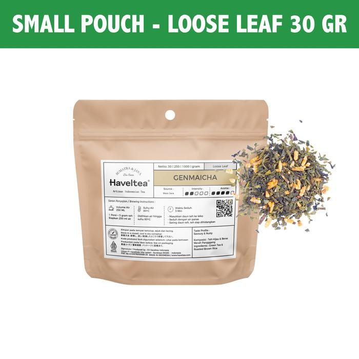 

PROMO! GENMAICHA | Small Pouch | Haveltea | Teh Hijau Beras Jepang | Loose Leaf - Small Pouch LL