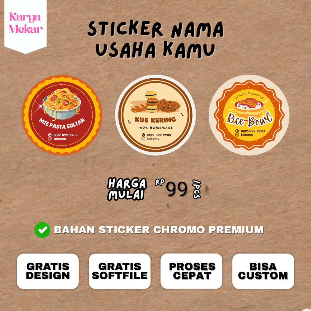 

STIKER / STICKER / STIKER LABEL / STICKER LABEL / LABEL / STIKER CUSTOM / STICKER CUSTOM / STIKER LABEL MAKANAN / STIKER LABEL OLSHOP / CETAK STIKER / STIKER MURAH