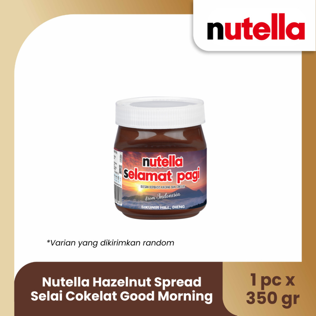 

Nutella Hazelnut Spread Selai Cokelat 350gr [Special Edition Good Morning]