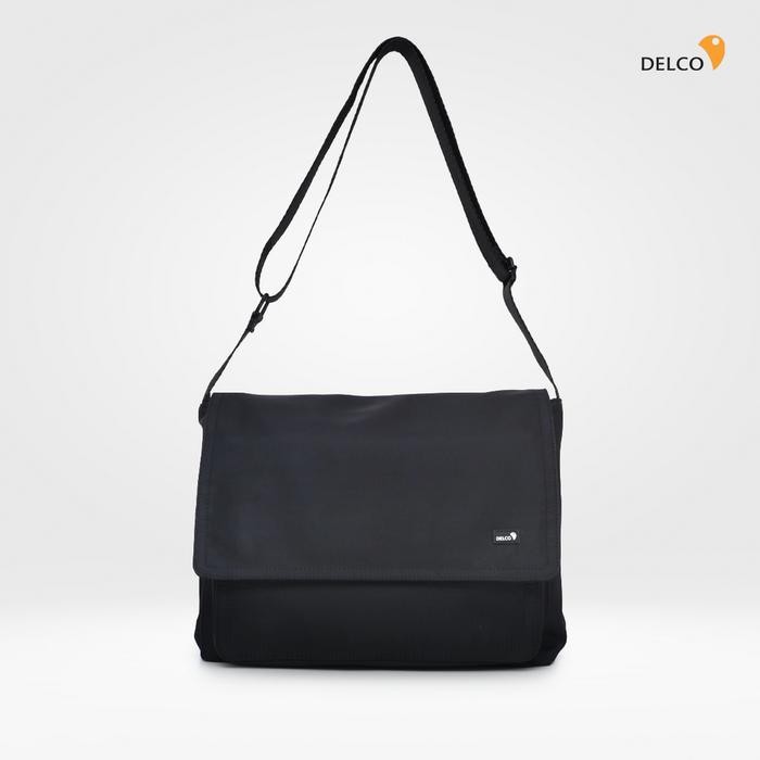 ORIGINAL Tas Pria Delco by Elizabeth Sling Bag 0716-0870 - Black