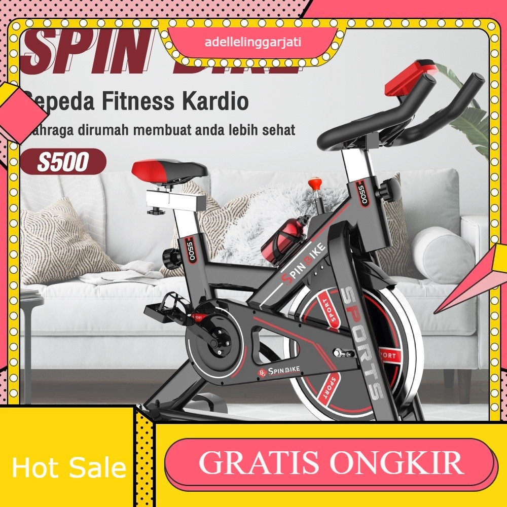 HTD Sport Sepeda Statis Spin Bike Cardio Sepeda Olahraga Adjustable