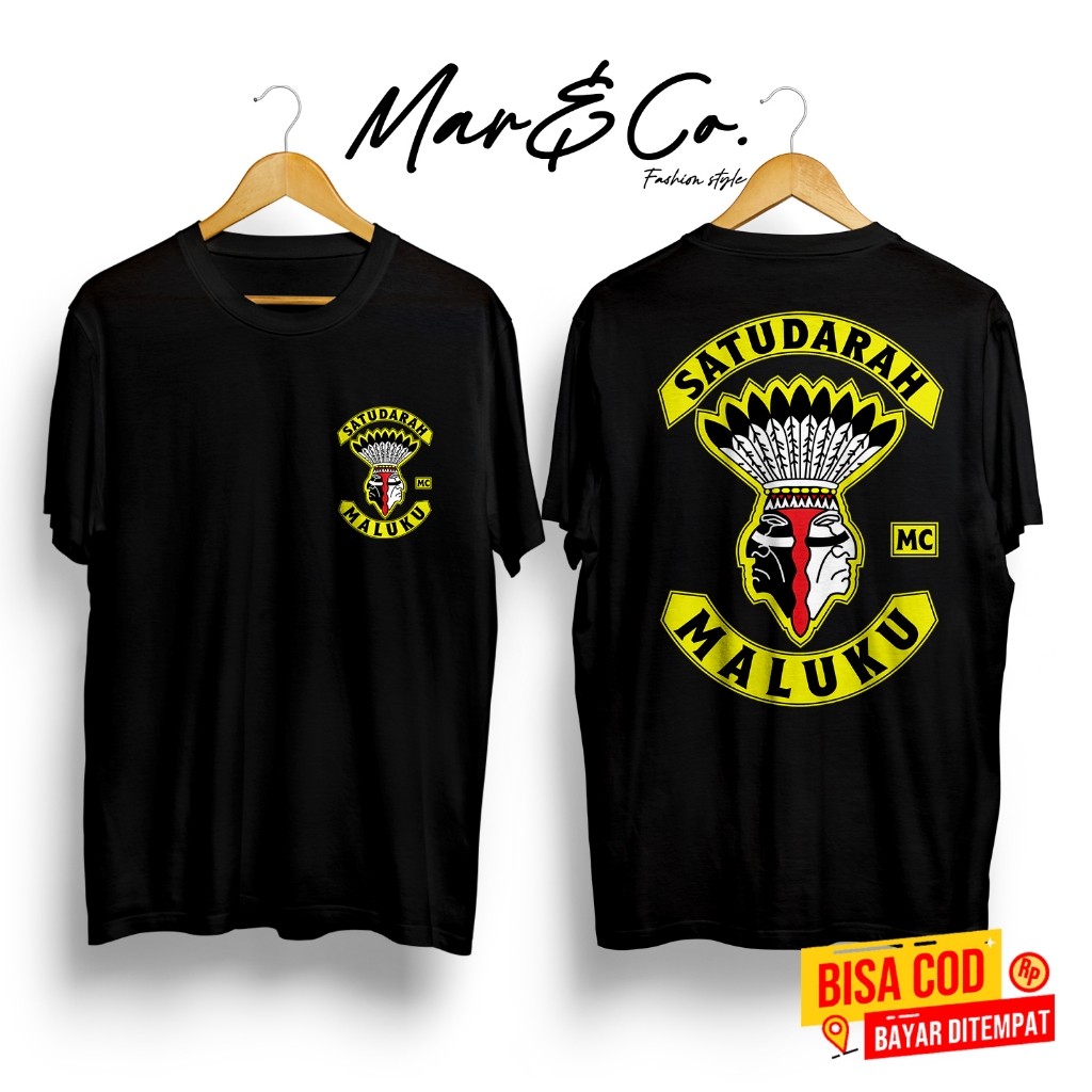 Kaos maluku kaos satu darah maluku kaos beta ambon kaos custom fashion pria wanita kaos hitam pendek