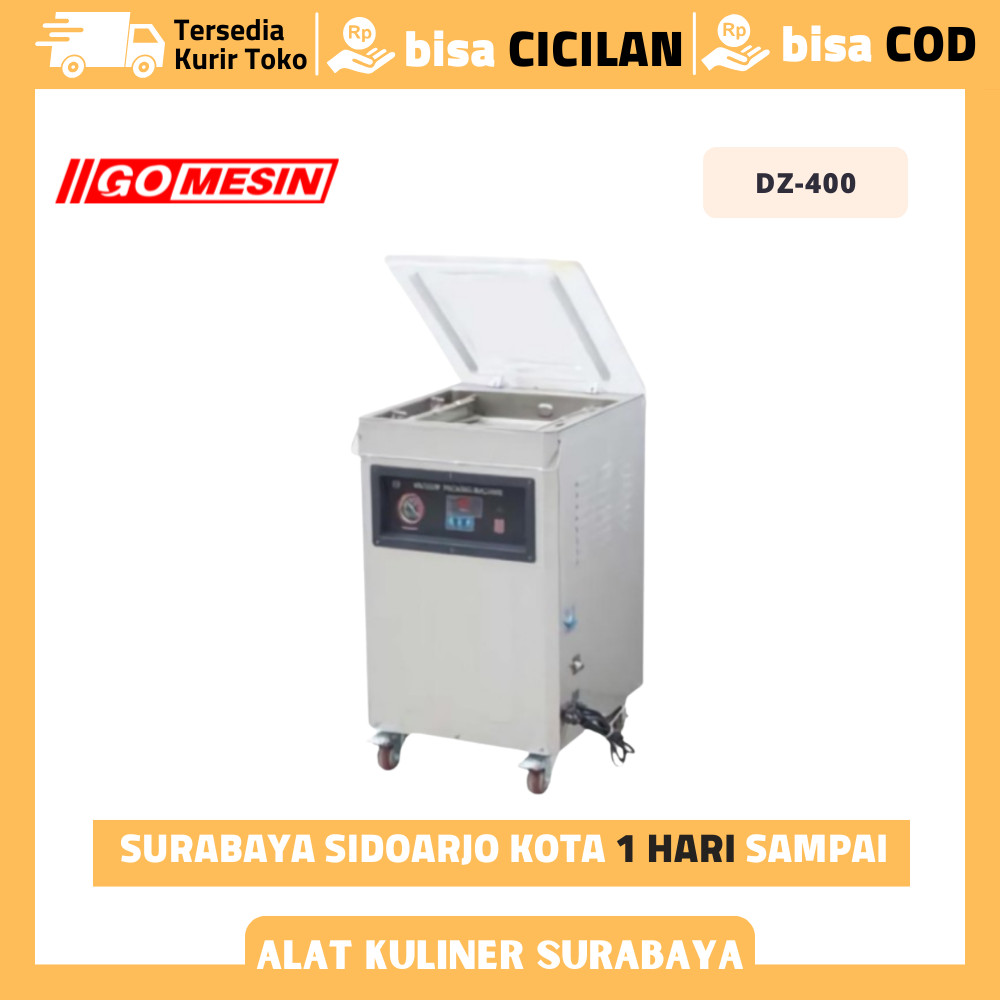 GOMESIN DZ 400 DZ-400 VACUUM SEALER MESIN VAKUM SEALER PLASTIK 40CM