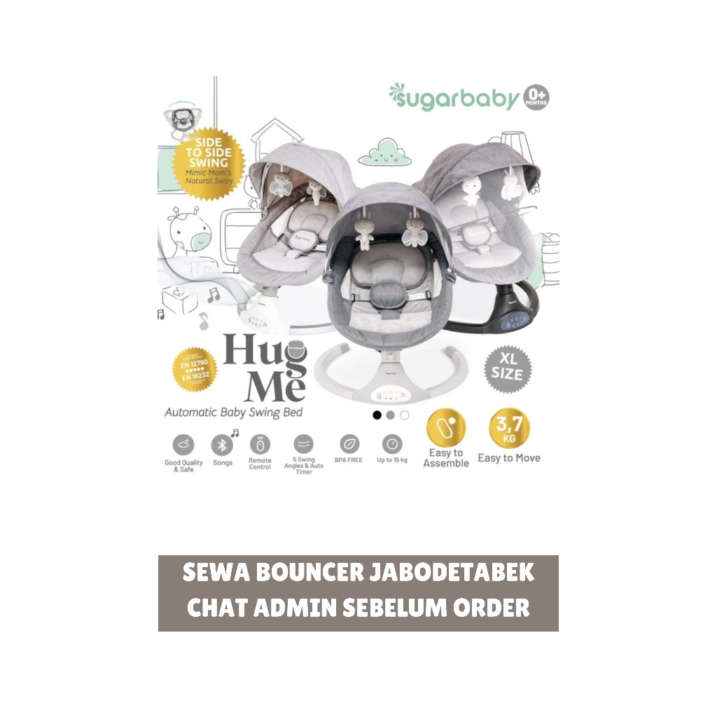 SEWA Sugarbaby Hug Me Swing Chair With Music Bouncer BabyMurah