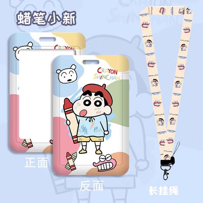 

Lanyard Kalung ID Card Holder Sincan Sinchan / Shinchan Friends Lucu Cute - Shinchan Paint by Summerstore official
