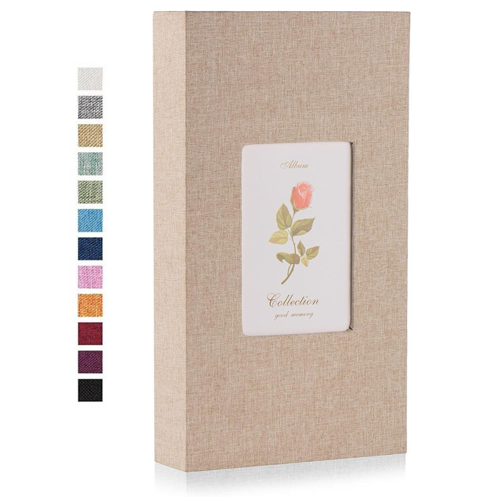 

300 Pockets Linen Photo Album for 4x6 Photos Books Slip-in Picture Albums Wedding Baby Family Anniversary Photo Storage
