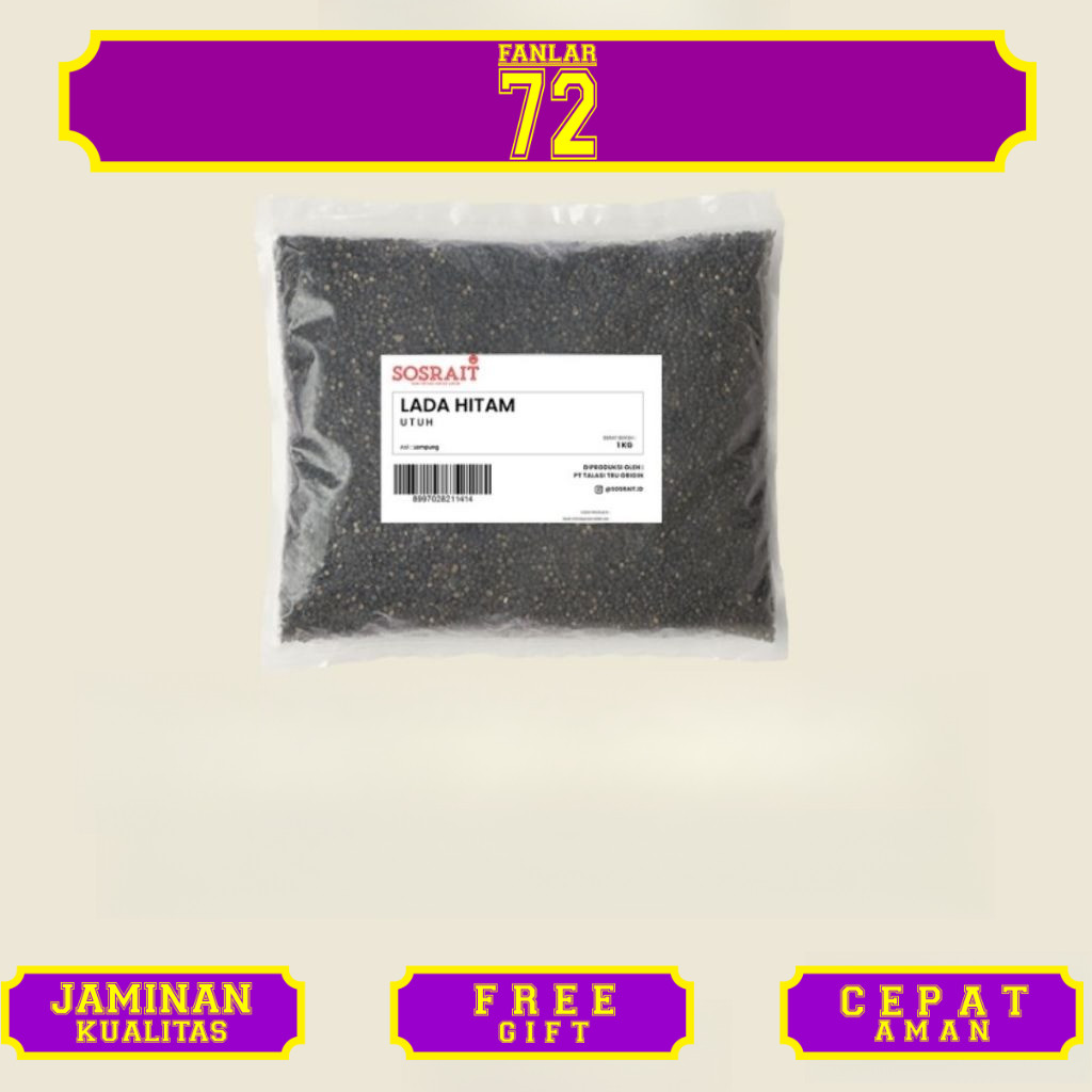 

Sosrait Lada Hitam Utuh Lampung 1kg