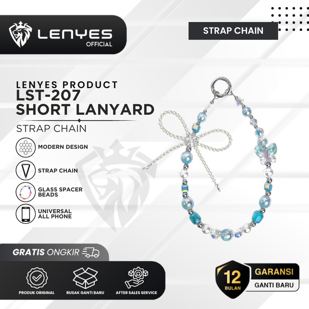 

Lenyes LST-207 Tali Lanyard Compact Modern Universal untuk Handphone