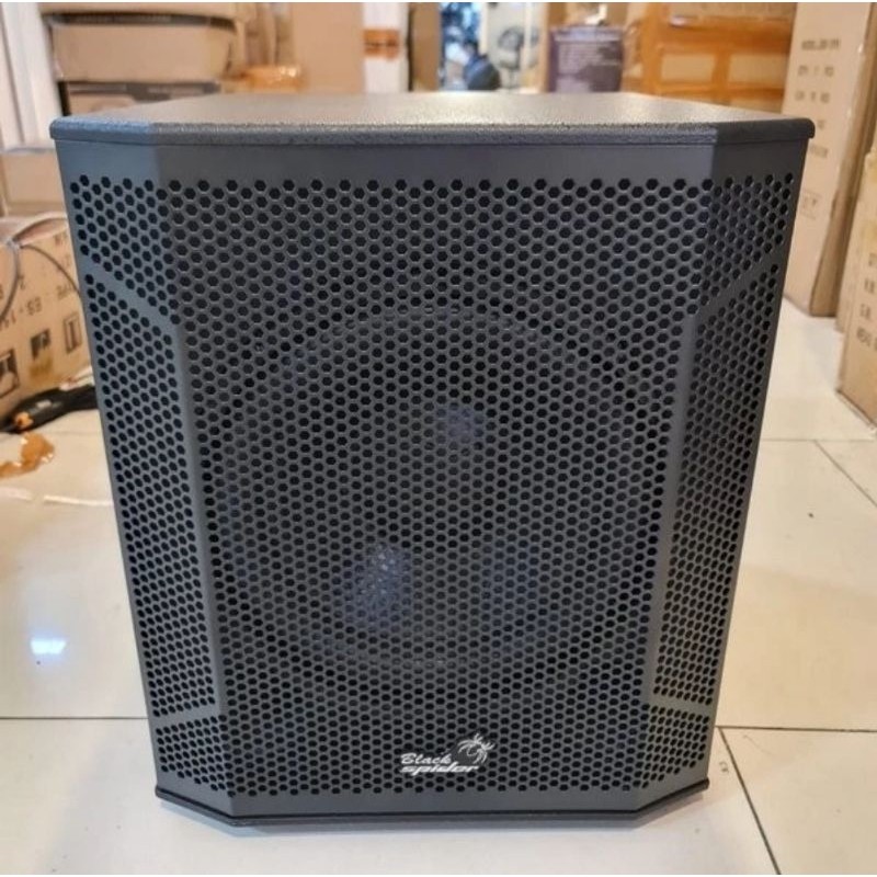 Subwoofer Aktif Blackspider 12 inch Ssw112 aktive black spider ssw 112