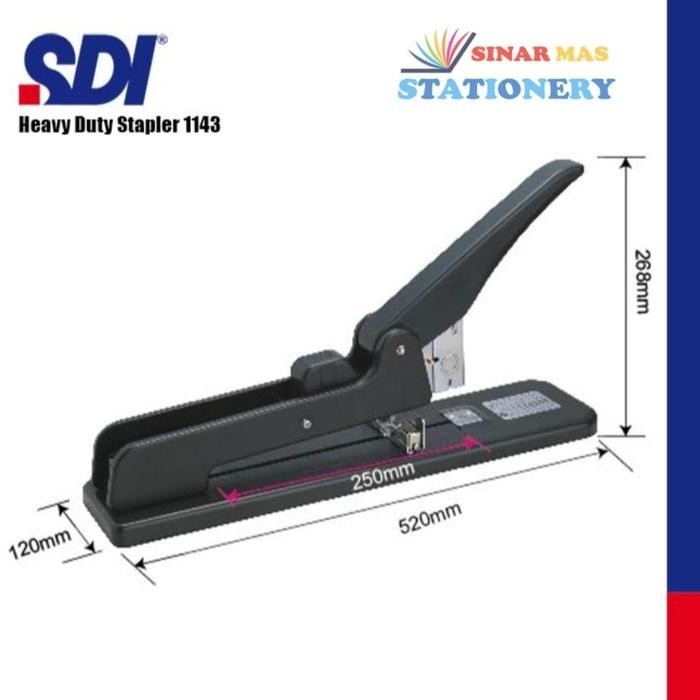 

SDI 1143 Stapler Long Heavy Duty/ SDI Stapler Panjang Jilid Buku Tebal by Fajar SA