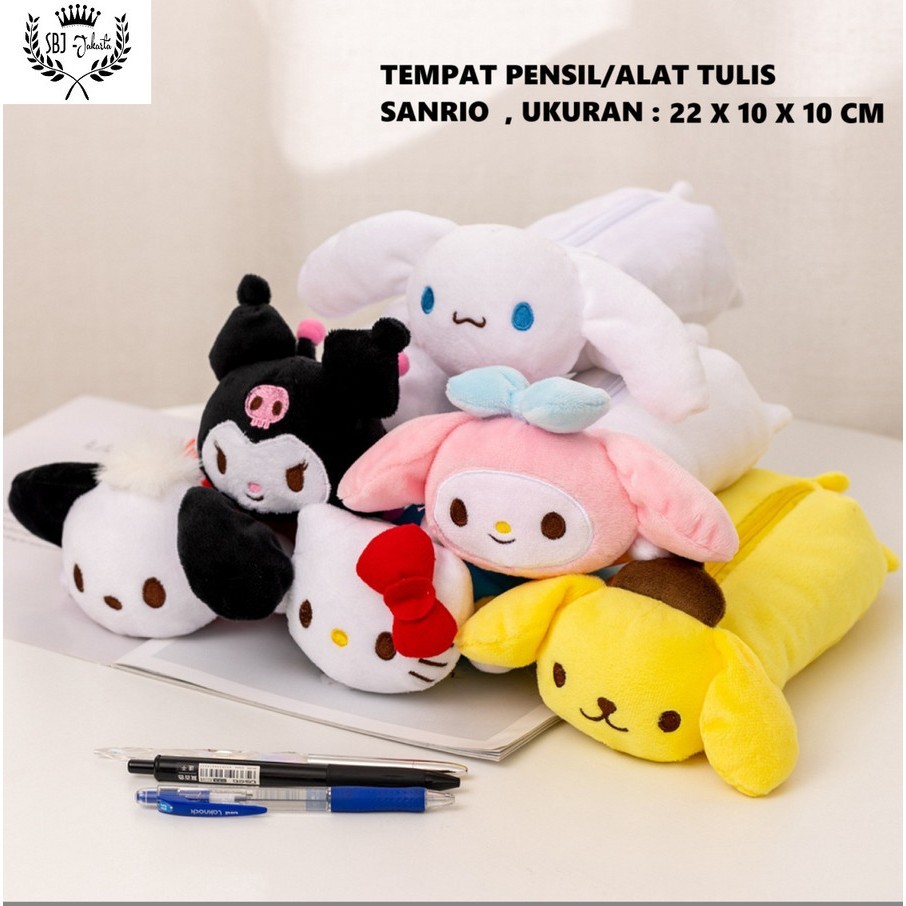 

TERLARIS Tempat Pensil Kotak Pensil kapasitas besar karakter Sanrio Fluffy doll