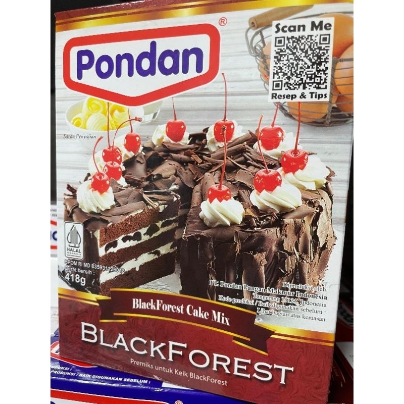 Pondan Black Forest Kukus/Panggang