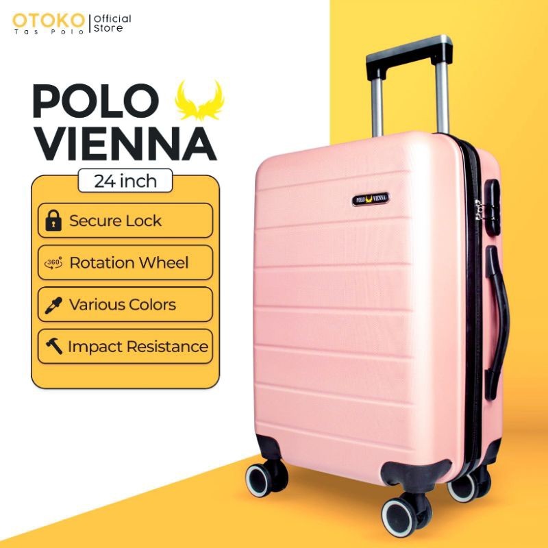 koper 24 inch - koper polo - model hardcase roda 4 putar 0124