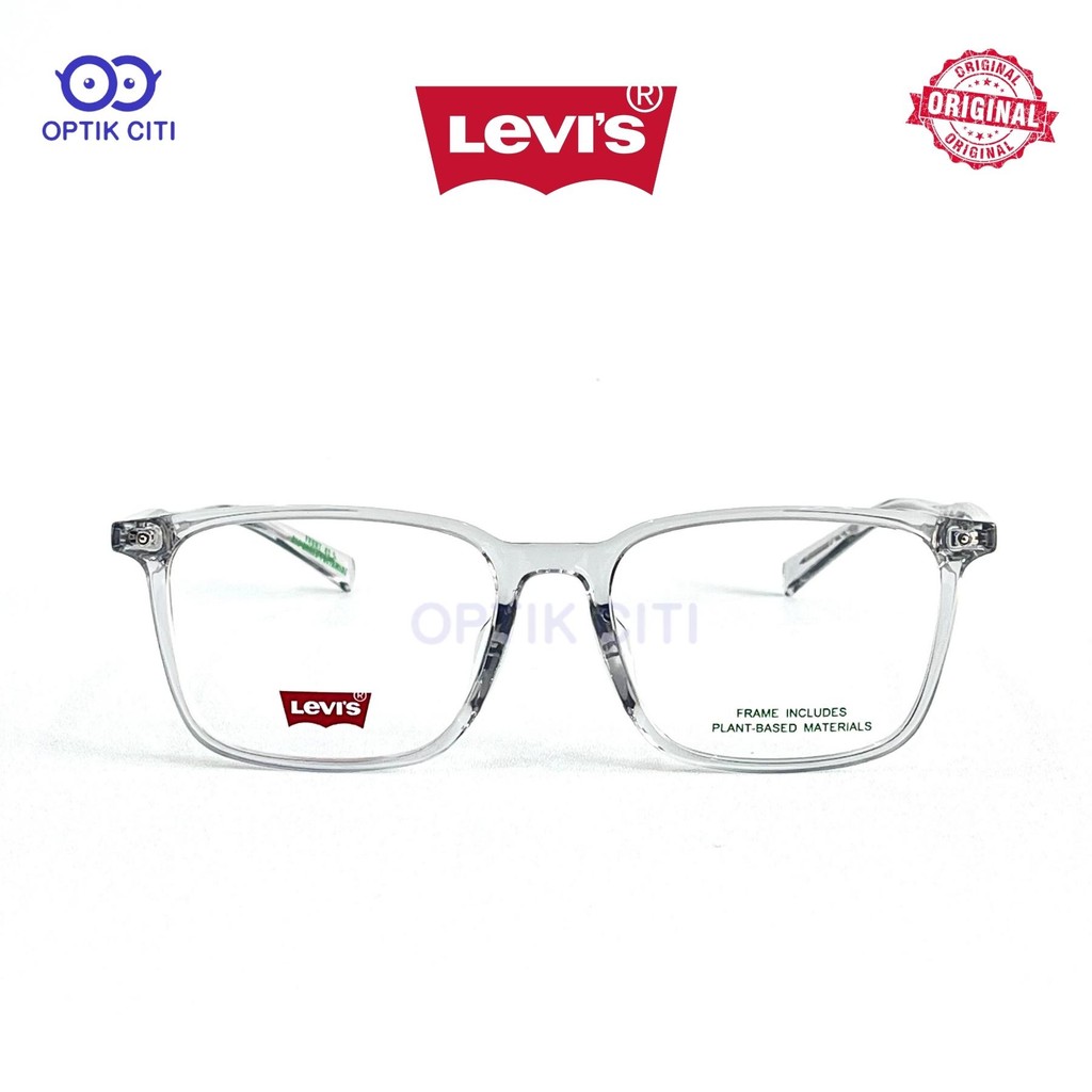 Frame Kacamata Kotak Pria Original Levis 7153 F -KB7 Grey