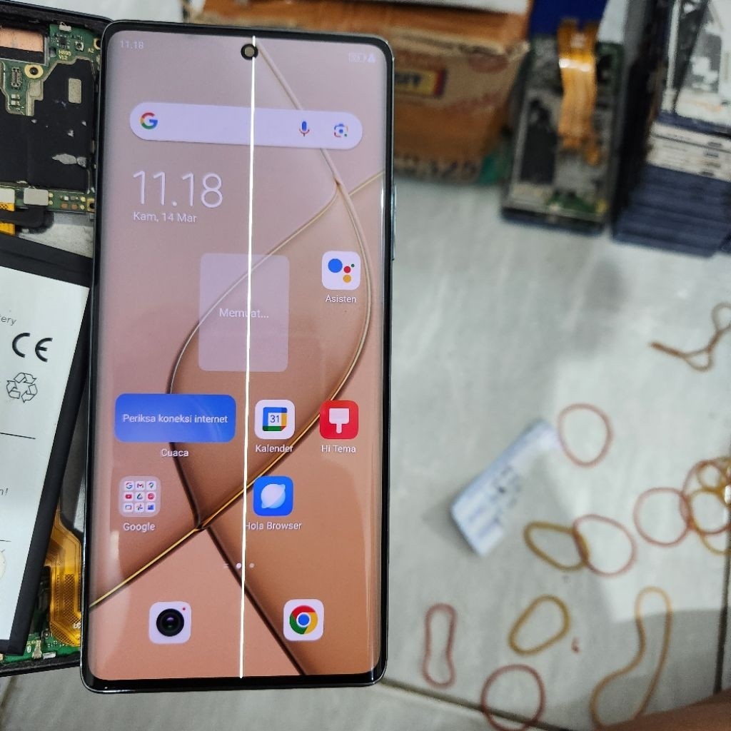 LCD TOUCHSCREEN + FRAME For INFINIX HOT 50 PRO PLUS X6880 MINUS ORIGINAL COPOTAN