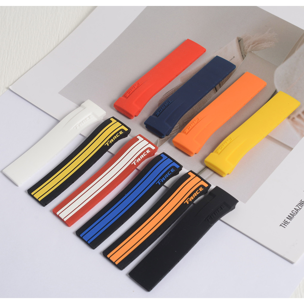 High Quality Silicone Rubber Soft Watchband 21mm Fit for Tissot T048 T-Race T-Sports T048417a T048 S