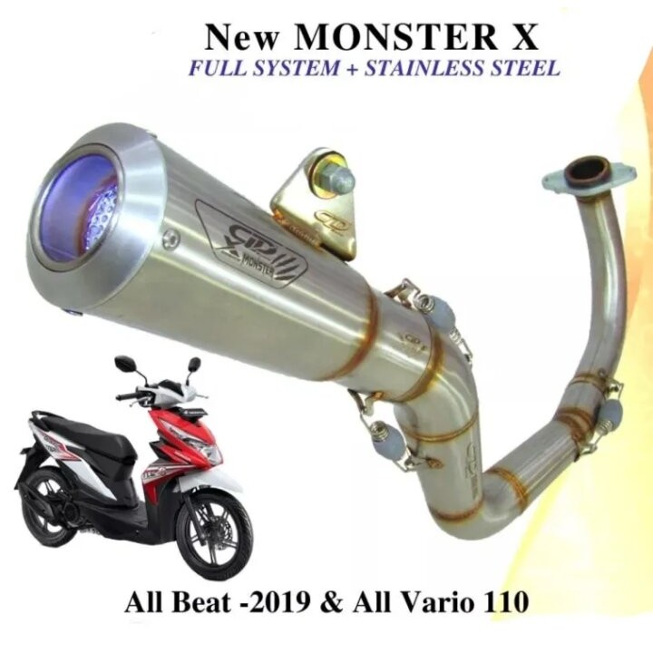 Knalpot Original CLD Type Monster X Beat Karbu Beat Fi Scoopy Vario 110