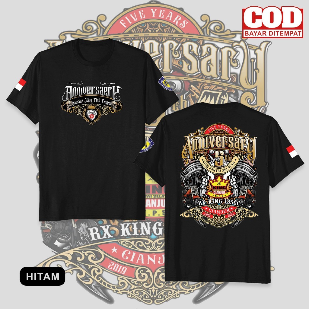 Kaos RX-King Jamnas Anniversary 4 - Kaos Rx-King Cianjur Selatan - Pria Dan Wanita - Cotton Commbed 