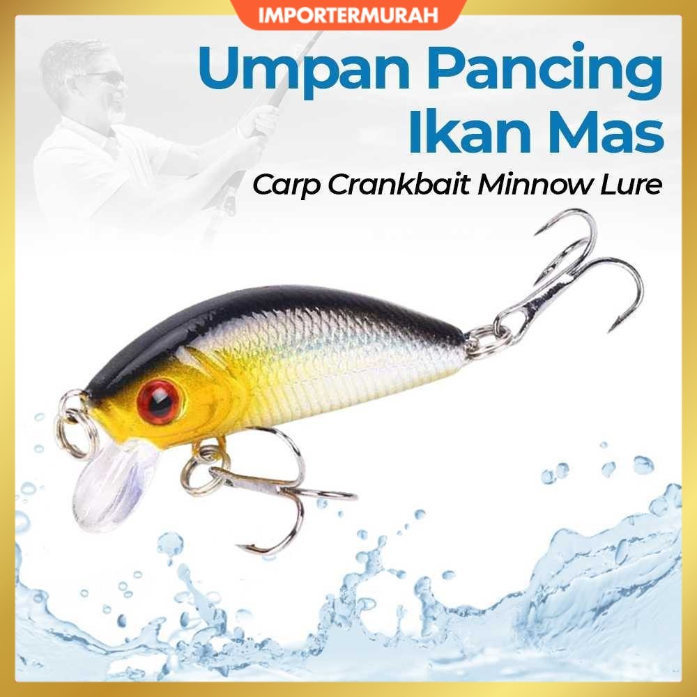 Umpan Pancing Ikan Mas Carp Crankbait Minnow Lure 50mm - LD07
