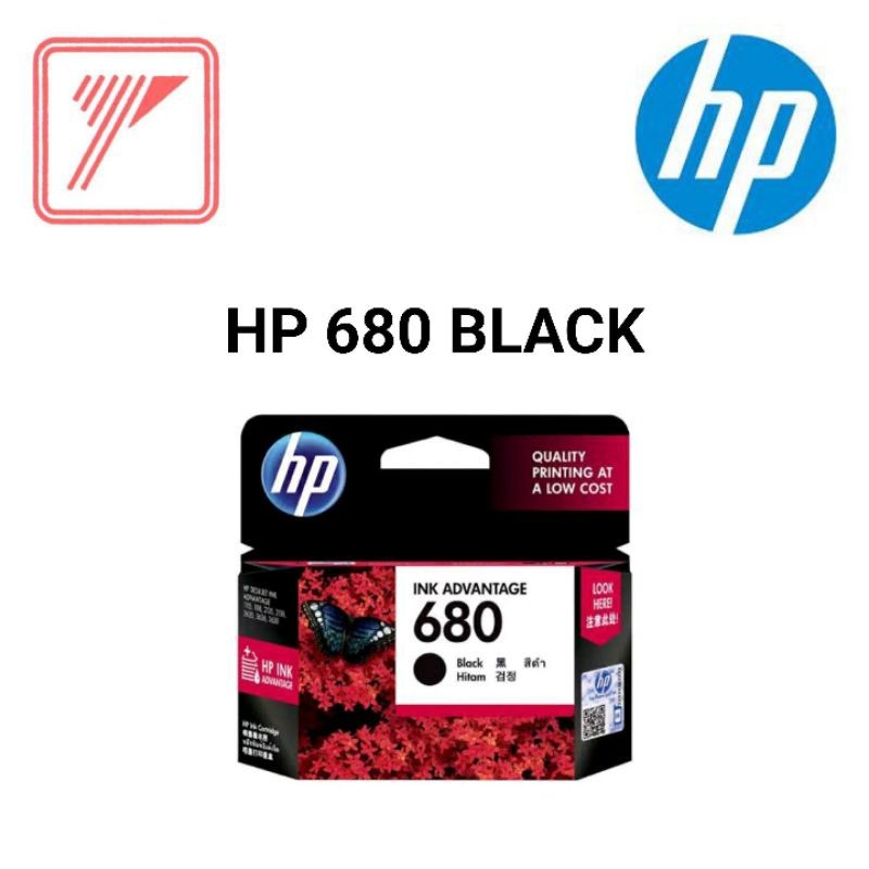 HP Ink Tinta 680 Black HP680 Original Ink Advantage Cartridge