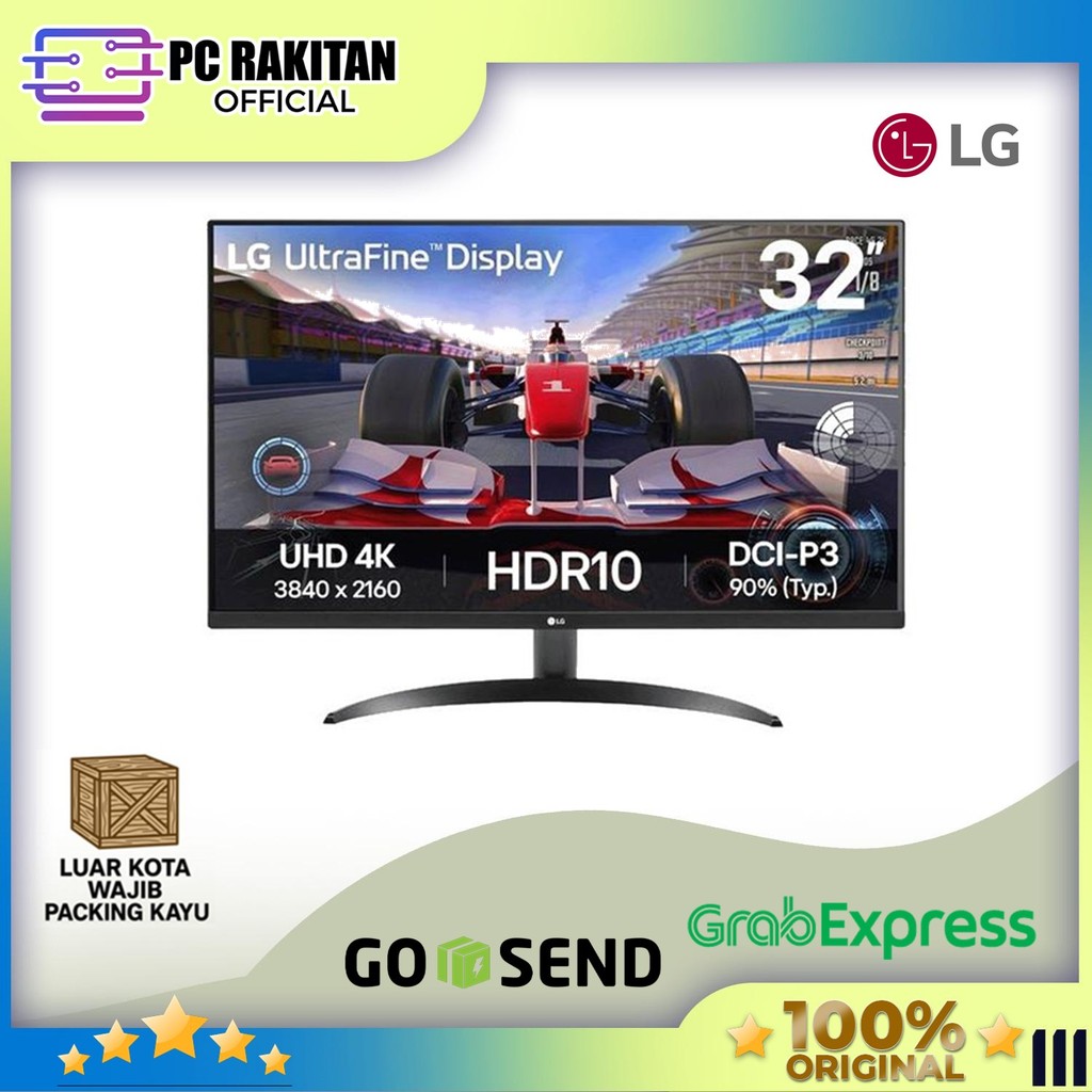 LG MONITOR 32 INCH 32UR500K-B VA 4K 2160P 4MS 60HZ HDR10 SPEAKER BLACK 3Y