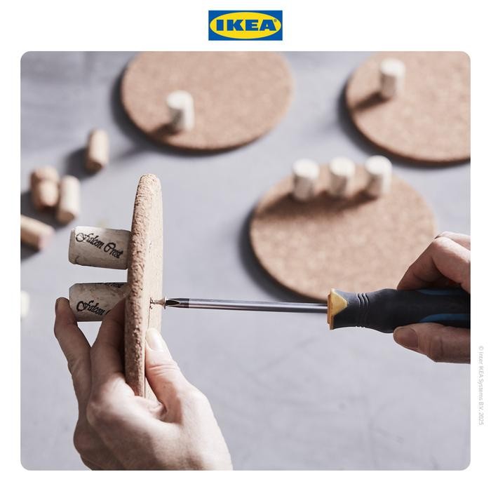 IKEA HEAT Alas Tatakan Panci Bahan Gabus 19cm Set Isi 3pcs