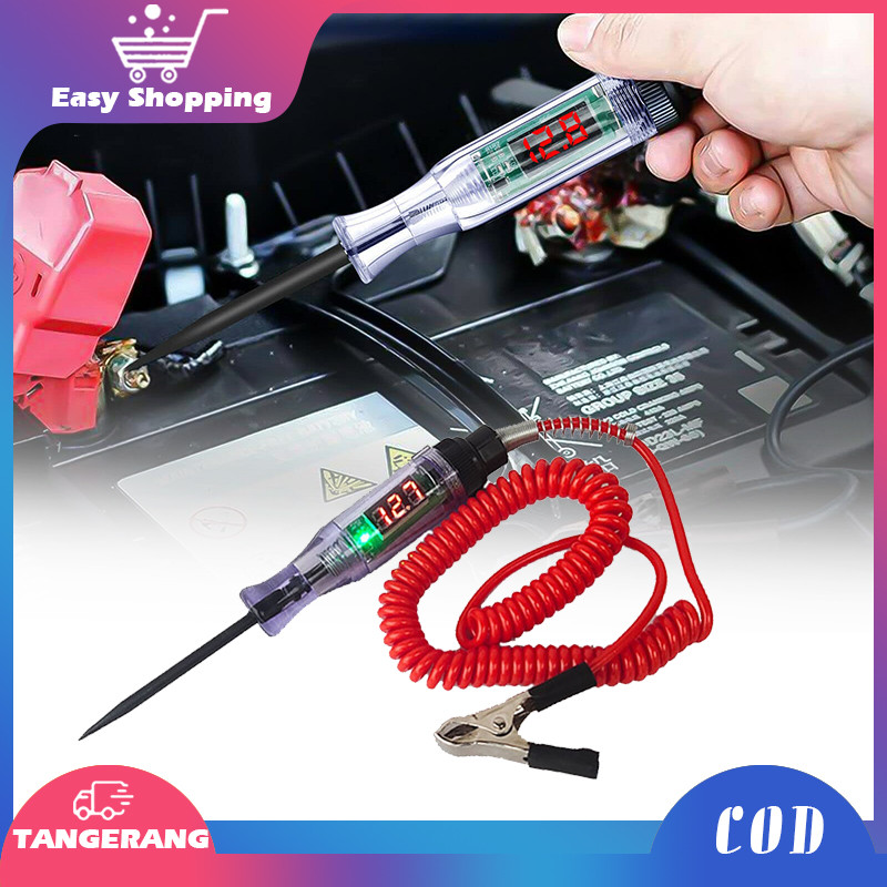 Tespen Digital Dc Multifungsi Tespen Listrik Mobil Motor Dc 3-36v Auto Voltage Universal Digital Tes