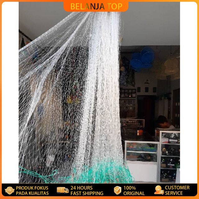 Jaring Ikan Siap Pakai Tinggi 1m Panjang 20m Jaring Ikan Murah Jaring Ikan Bentang Jaring Kantong Ja