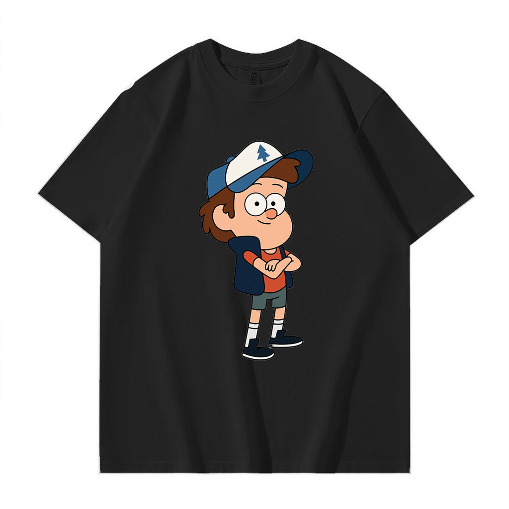 Kaos Anak Dipper Pines Gravity Falls Pakaian Kasual Lengan Pendek Streetwear