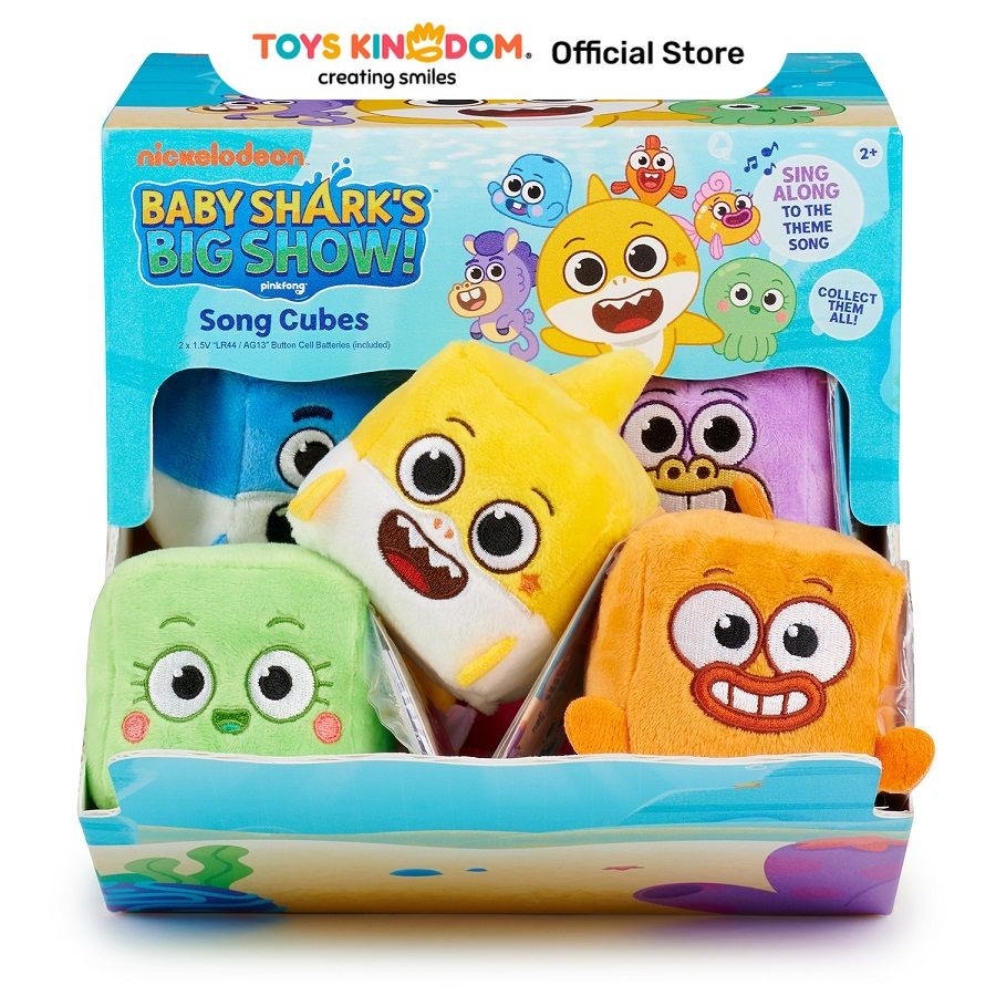 Toys Kingdom Wowwee Boneka Baby Shark Song Cube Refresh Random Mainan Anak Boneka Binatang Permainan
