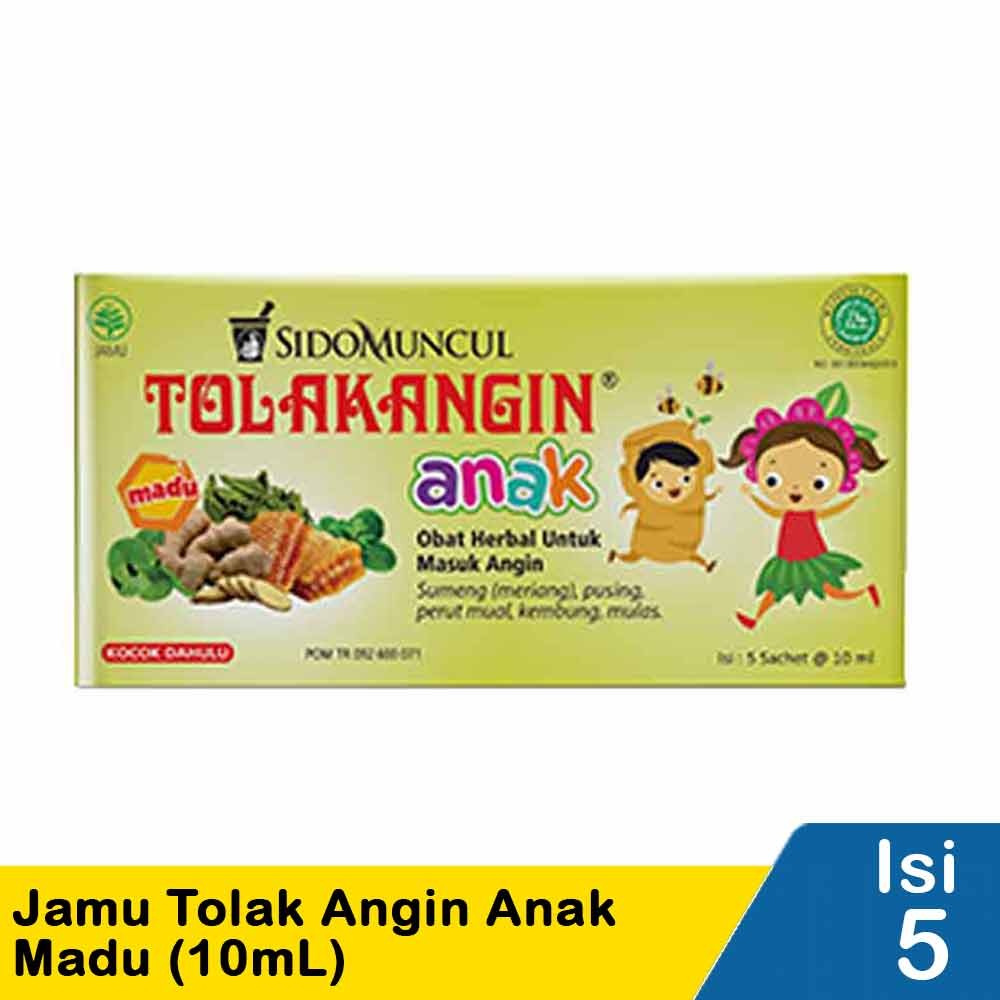 SIDO MUNCUL JAMU TOLAK ANGIN ANAK + MADU  5x10mL