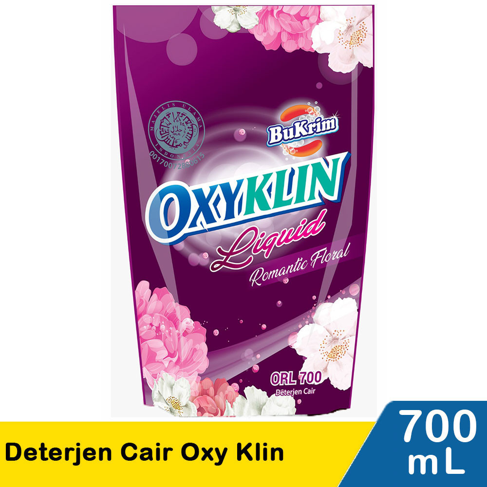 BU KRIM DETERGENT CAIR OXY KLIN ROMANTIC FLORAL 750/700mL
