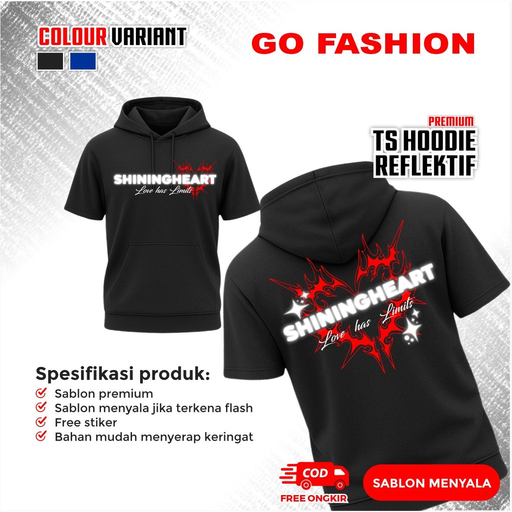 Ts-HOODIE PSHT MENYALA  SHINING HEART LOVE HAS LIMITS TS HOODIE DISTRO PSHT - TS HOODIE PSHT MENYALA