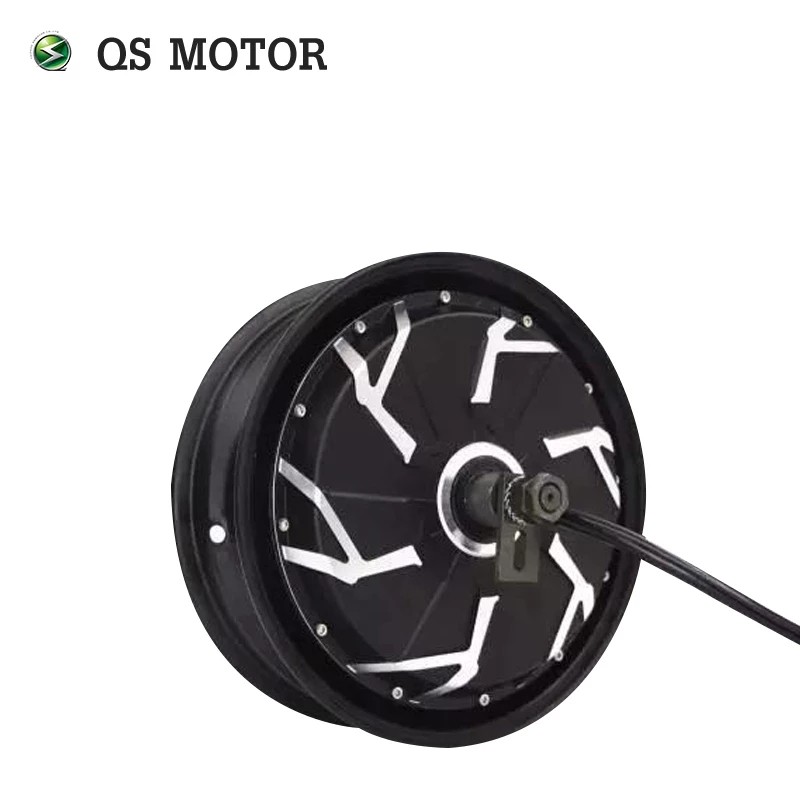 QS Motor 13*3.5inch 5000W 260 V4 Hot Sale BLDC Outer Rotor Hub Motor In-Wheel Hub Motor For Electric