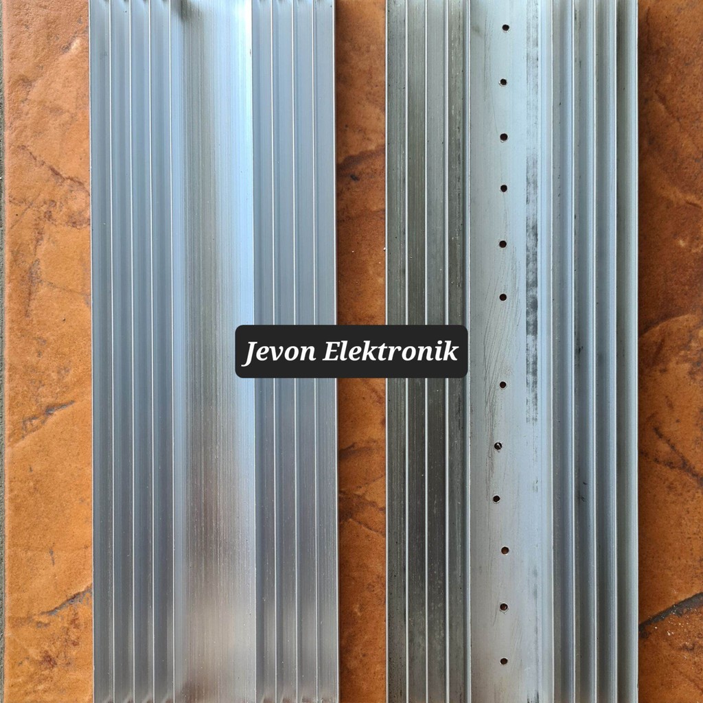 Pendingin Heatsink 30 cm 5 10 Sirip Tipis Tebal 2 4 6 mm HS Tanpa Lubang IC Transistor Sanken 30cm H