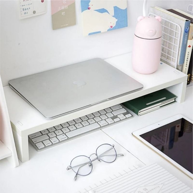 DUDUKAN LAPTOP DAN MONITOR/DUDUKAN KOMPUTER/RAK MEJA KOMPUTER