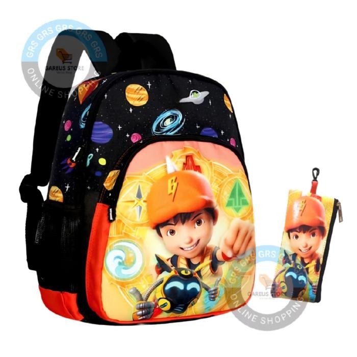 TAS ANAK KARAKTER KARTUN BOBOIBOY MARVEL TAS SEKOLAH RANSEL ANAK LAKI LAKI TK SD TERBARU - BOBOIBOY