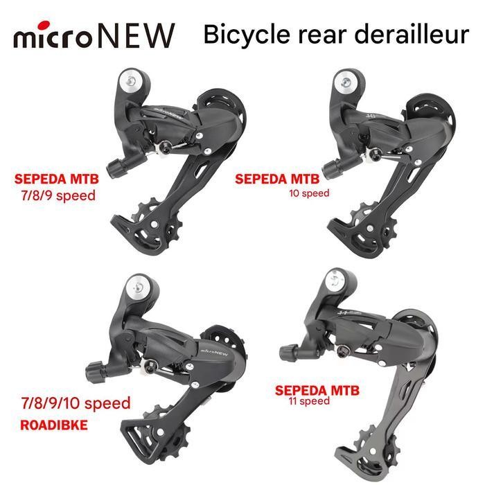 microNEW RD Sepeda MTB Roadbike Rear Derailleur 7 8 9 10 11 Speed