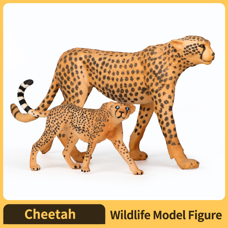 Wilderness eetah Model – Hand-Painted Realism Figure Wildlife  Animal Model Figure Panther Snow leop