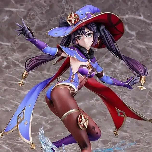25cm New Hot Games Genshin Impact Anime Girl Figure Mona Action Figure Collection PVC Model Doll Chi