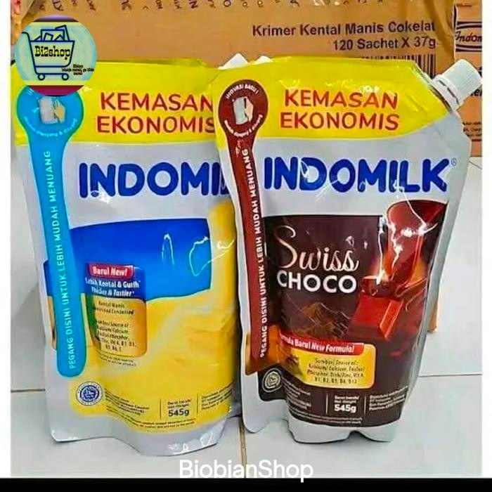 [   LUCIAMO ]INDOMILK Susu Kental Manis SKM Pouch 545 gram - Vanila, 2pcs