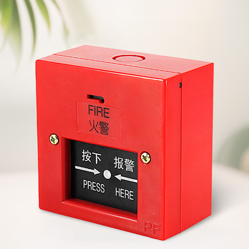 Manual Call Point Fire Alarm with Key Sound and Light Fire Alarm Fire Warning Siren for Home Or Offi